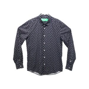 United Colors of Benetton Mens Size Small?‎ Long Sleeve Button Up Shirt Anchor